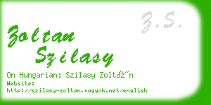 zoltan szilasy business card